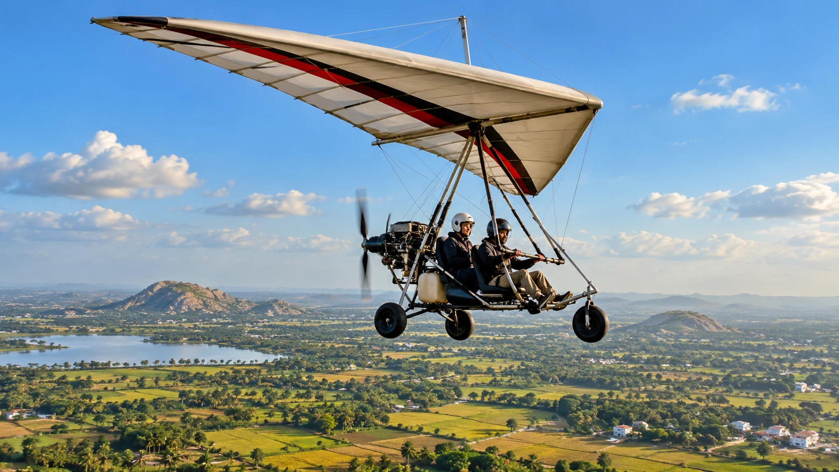AI illustration: Powered Hang Gliding
